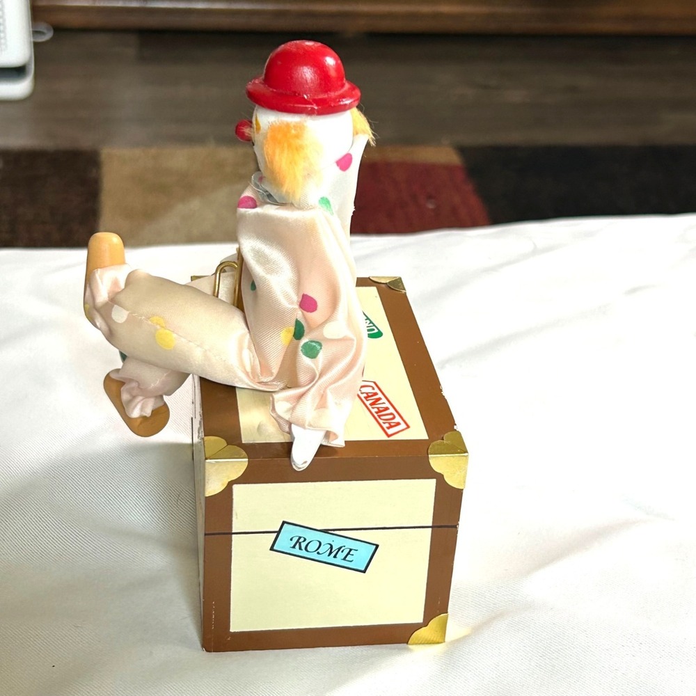 Westland Be A Clown Music Box Figurine Hat is Damaged 7" Vintage Collectable - Picture 8 of 16